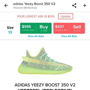 Yeezy 350 yeezreel reflective glow in the dark